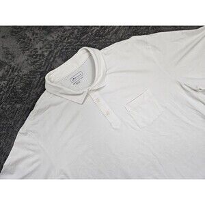 Peter Millar Polo Mens 2XT Tall White Golf Summer Strech Cotton Preppy